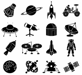 space exploration icons