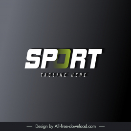 sport logo elegant flat clean design