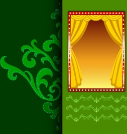 stage design elements colored classical design