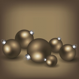 stastic brown christmas balls background