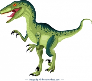 suchominus dinosaur icon green design cartoon character sketch