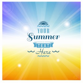 Summer background with text