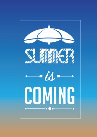 summer is coming poster