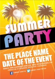 summer party poster design