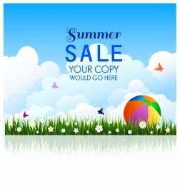 Summer sale background template
