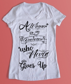t shirt design quotes white v neck for girls