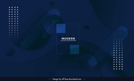 technology background template dark blue modern geometric decor