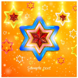template illustration with abstract shiny twinkle stars