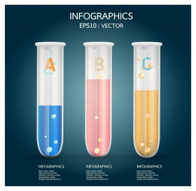 test tube infographic templates