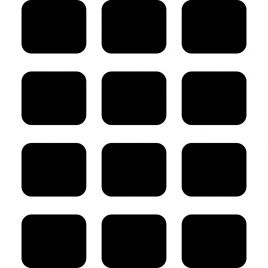 th button sign icon symmetrical squares silhouettes layout