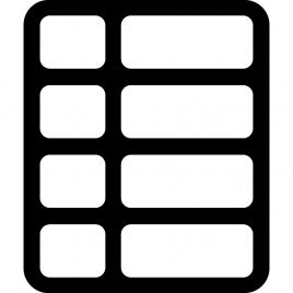 th list button sign icon flat black white geometry shapes layout sketch