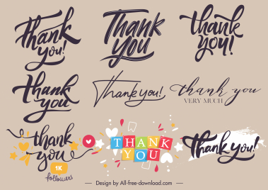 thankful sign templates calligraphic sketch