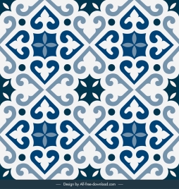 tile pattern background elegant european symmetric decor
