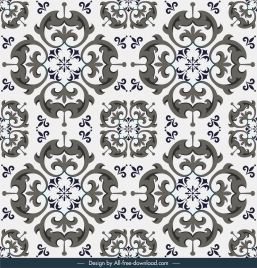 tile pattern template elegant classic symmetrical repeating shapes
