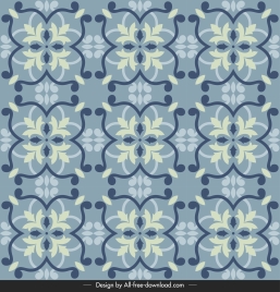 tile pattern template elegant classical repeating floral symmetric