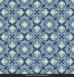 tile pattern template flat classical symmetric design