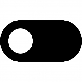 toggle off button sign icon flat black white contrast circle sketch