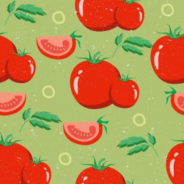 tomato background red repeating design