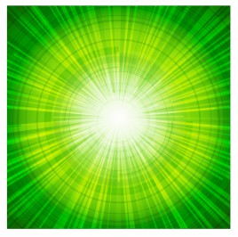 Two credit green light abstract background