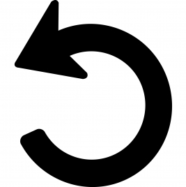 undo counterclockwise rounded arrow sign