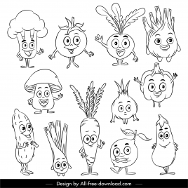Drawing funny cartoon sketch black white vectors stock for free download  about (16) vectors stock in ai, eps, cdr, svg format .