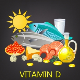 vitamin food advertisement multicolored icons design