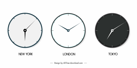 wall clock icons circle design elegant modern decor