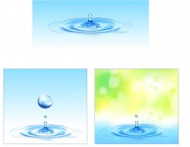 Water drop template
