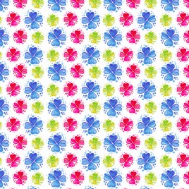 watercolor fashion flower pattern