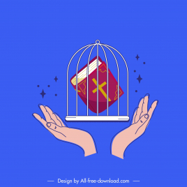 we rattle the cage religion design elements hands bible design