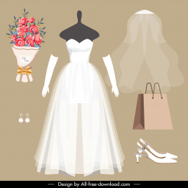 wedding dress design elements elegant modern