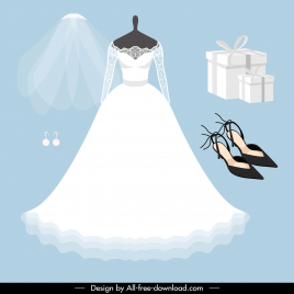 wedding dress design elements elegant modern bridal elements