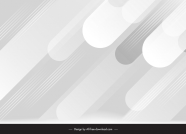 white abstract background template dynamic flat rounded shapes