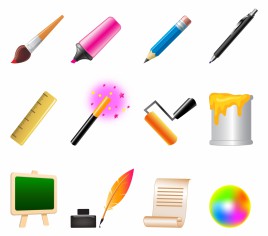 Writing and Drawing icons